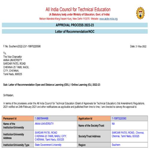 Recognized by AICTE
